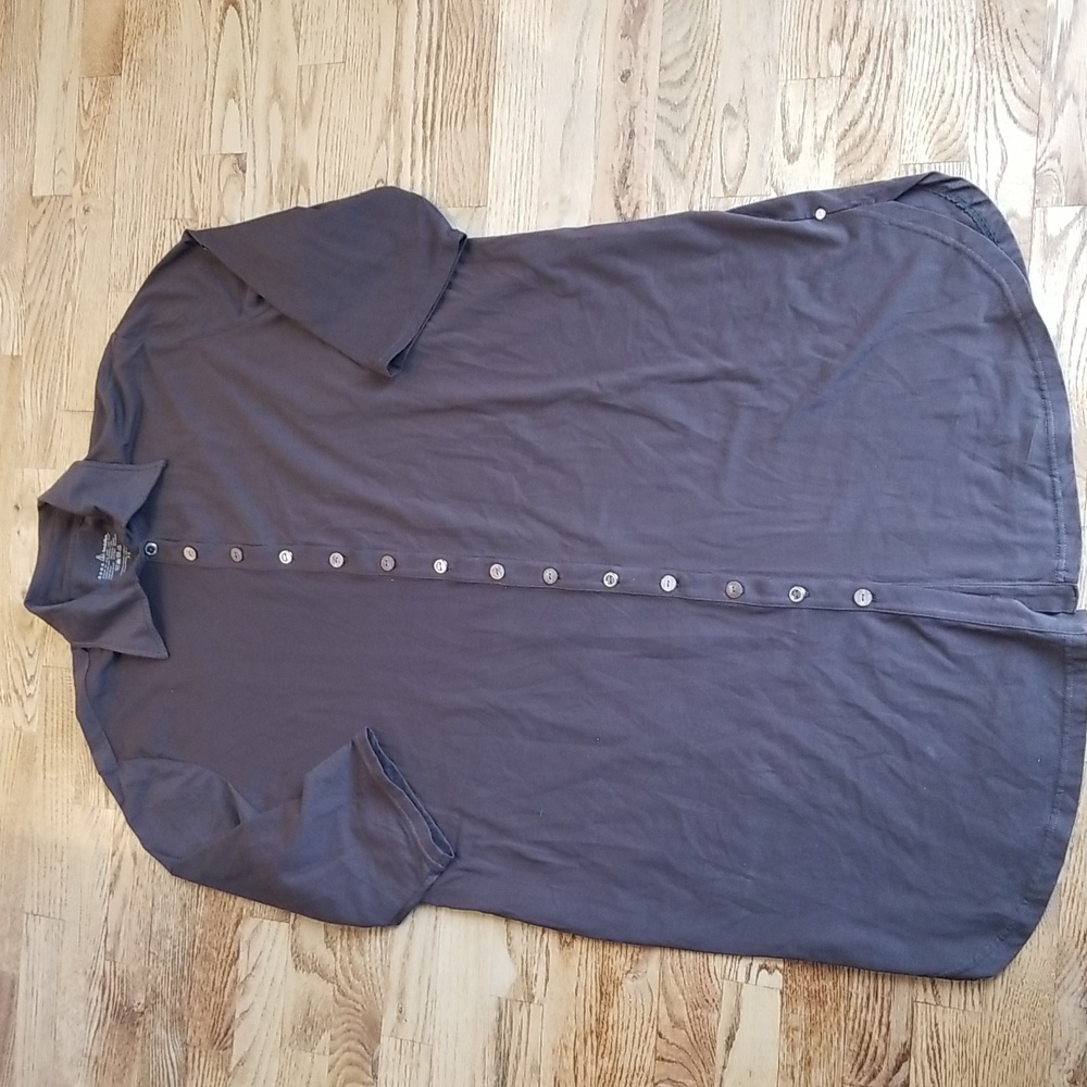 Neon Buddha Gray Button-Up Cardigan/Dress